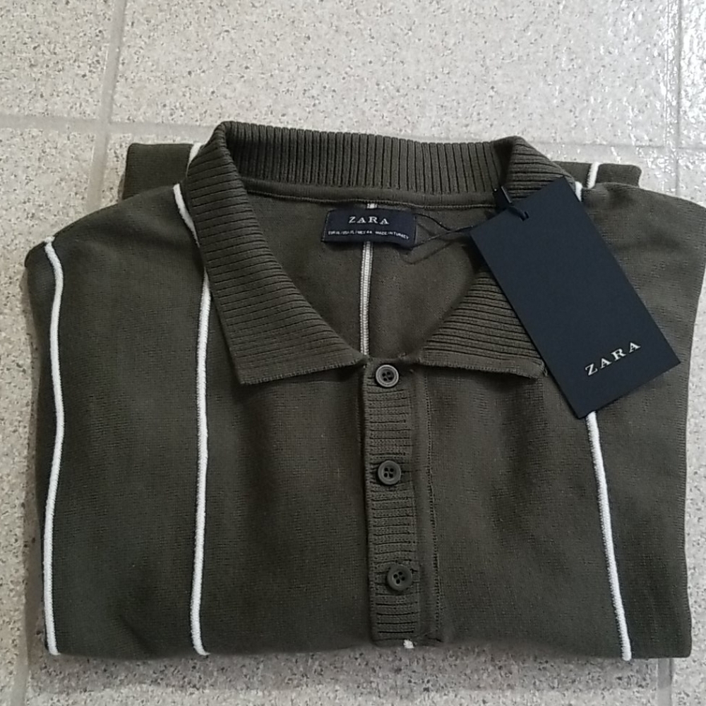 Mens Zara sweater dress shirt